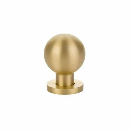 PATIOPLUS 1 in. Modern Globe Cabinet Knob, Satin Brass PA2006803